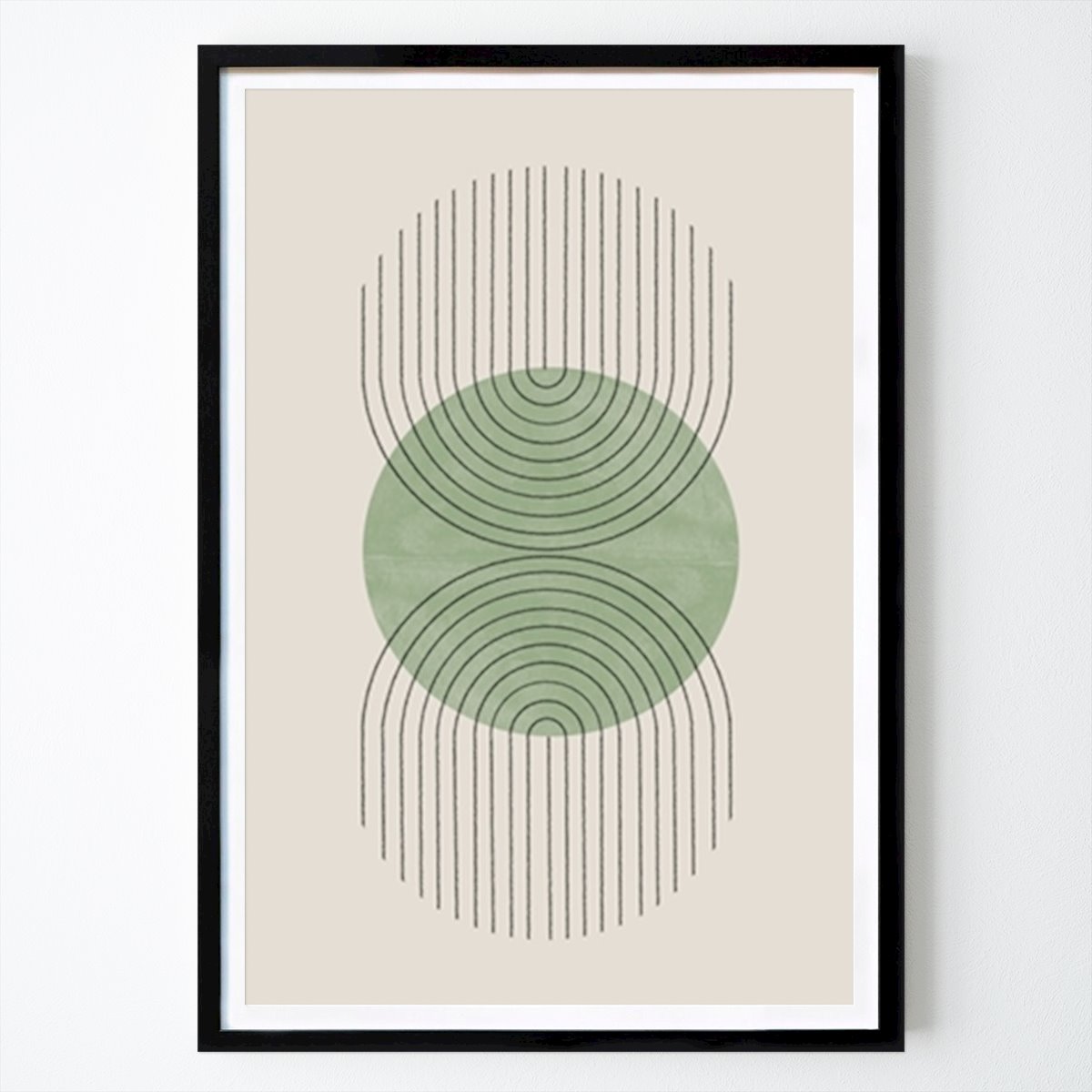 Abstract Poster: Perfect Point Green by The Miuus Studio