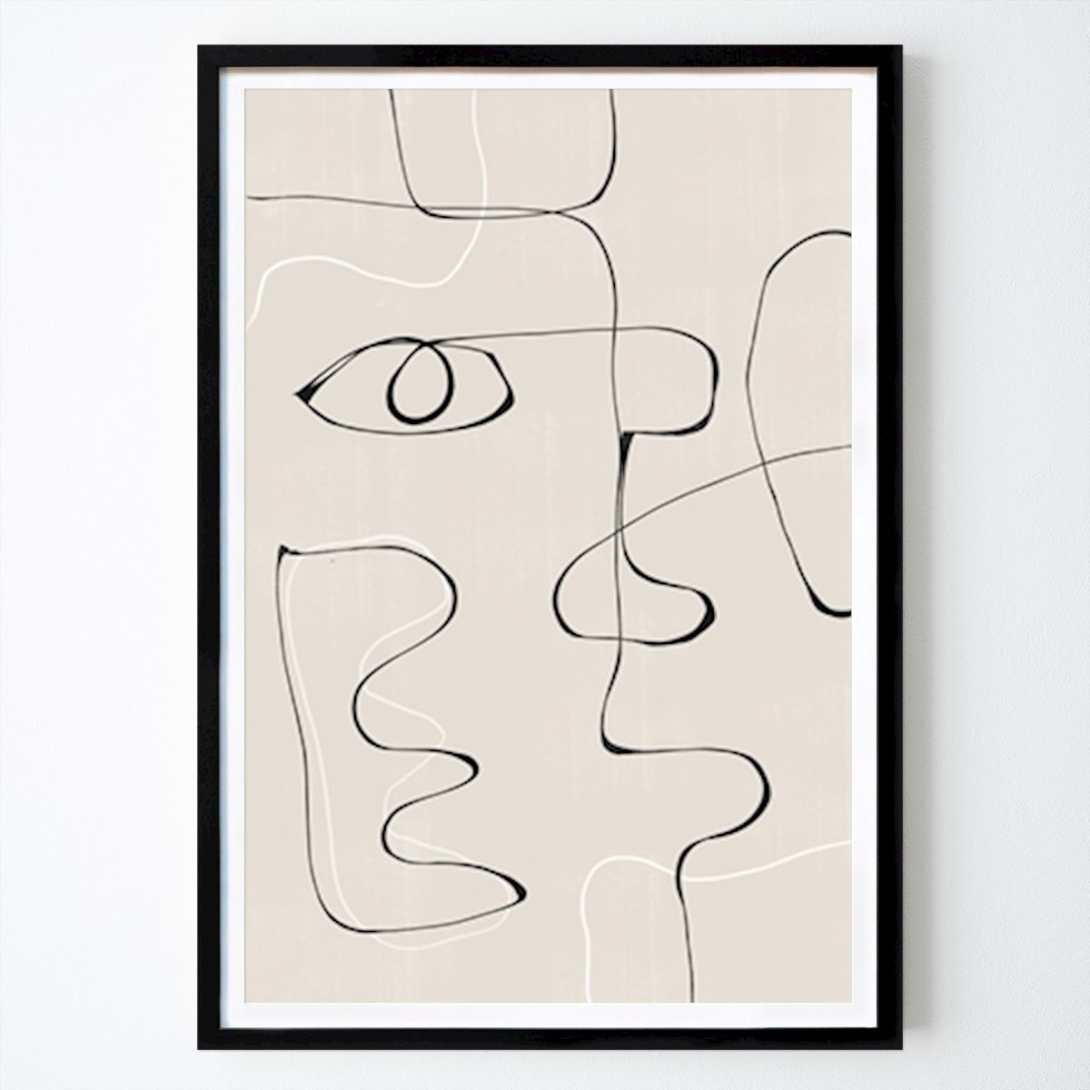 Abstrait Affiche: Visage abstrait n°2. #2260848 par The Miuus Studio