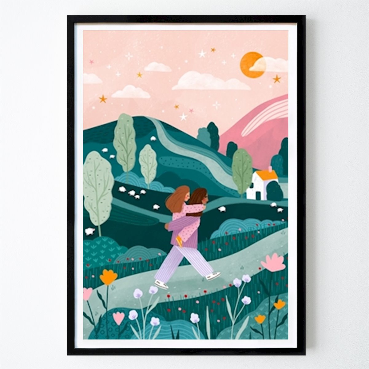 Bambini Poster: Passeggiata Mamma Figlia #2656930 di Bea Müller