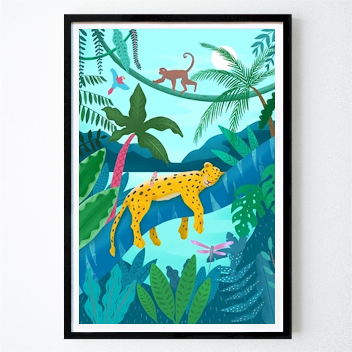 Italia Póster: Jungle Leopard de Petra Lizde