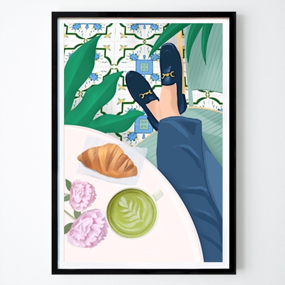 Fleurs & Plantes Affiche: Café #2505627 par Petra Lizde