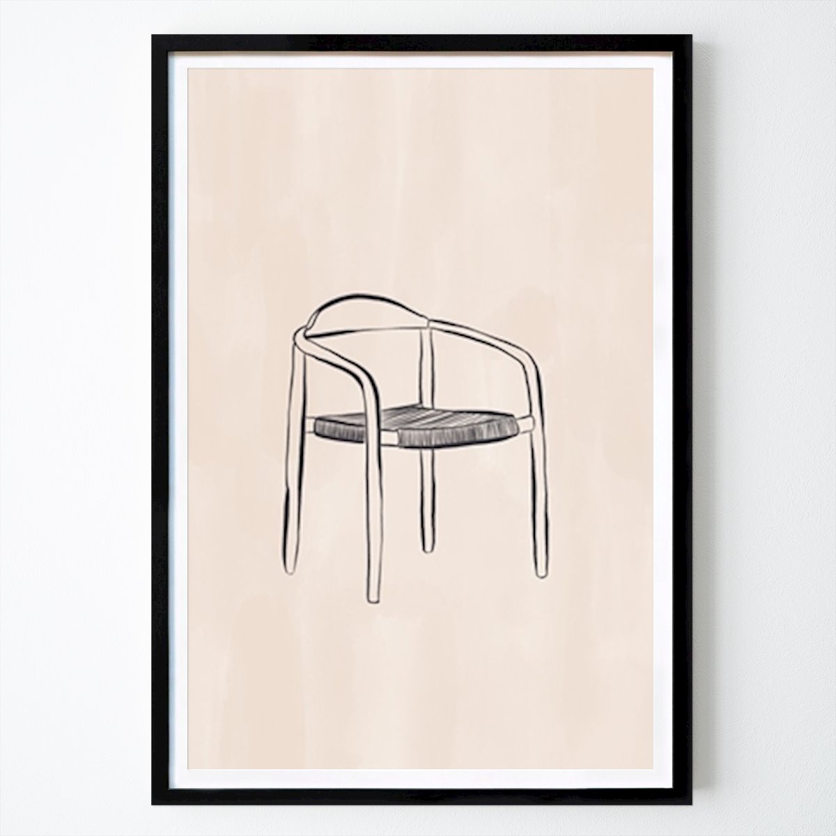 Lineárne umenie Plagát: Design Chair Line Art od Ivy Green Illustrations