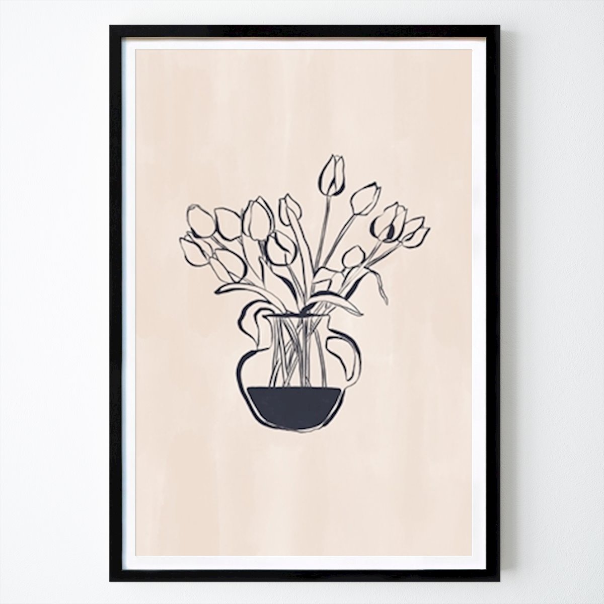 Fleurs & Plantes Affiche: Tulips Flower Vase par Ivy Green Illustrations