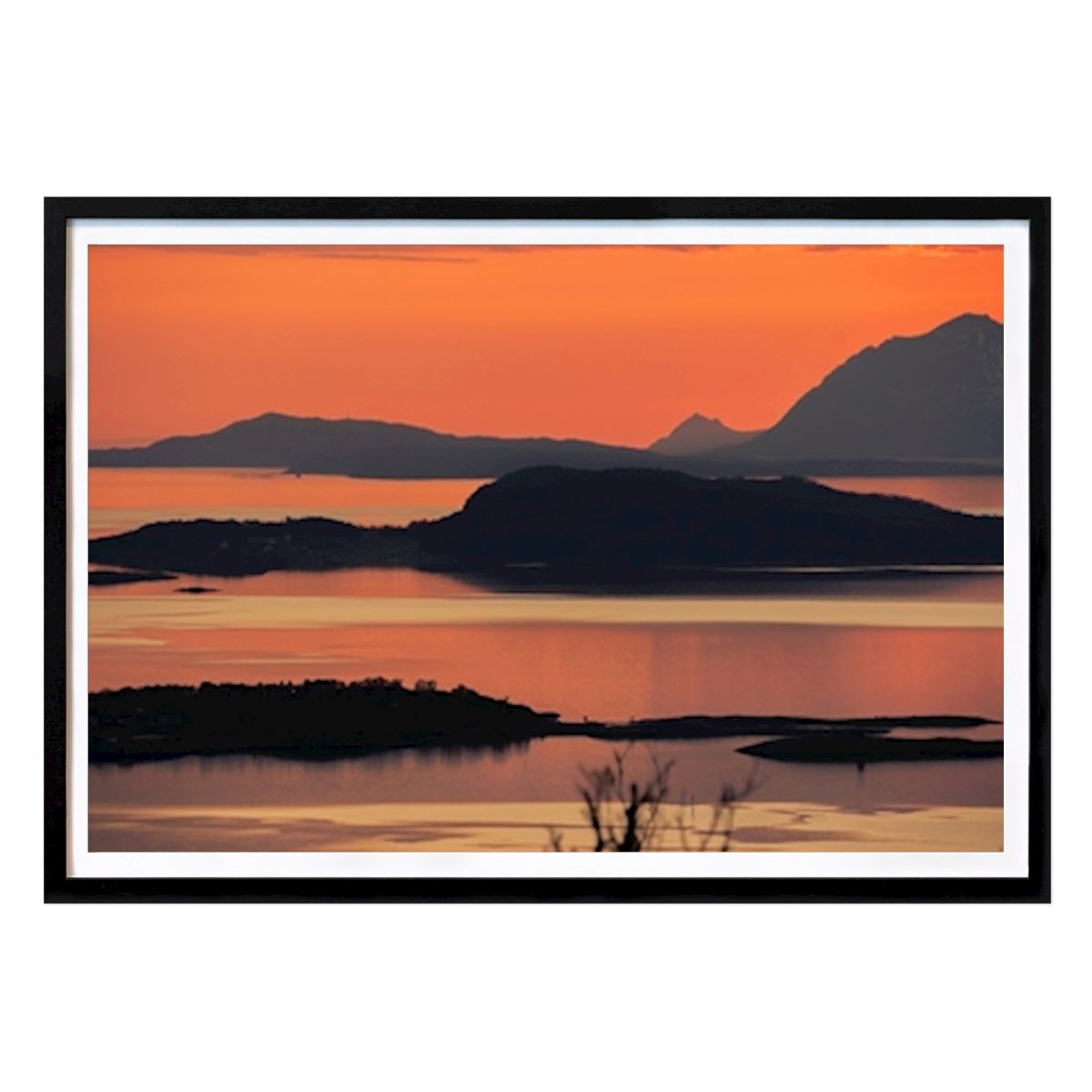 Przyroda Plakat: Midnatssol-Linjer autorstwa Mats Holberg