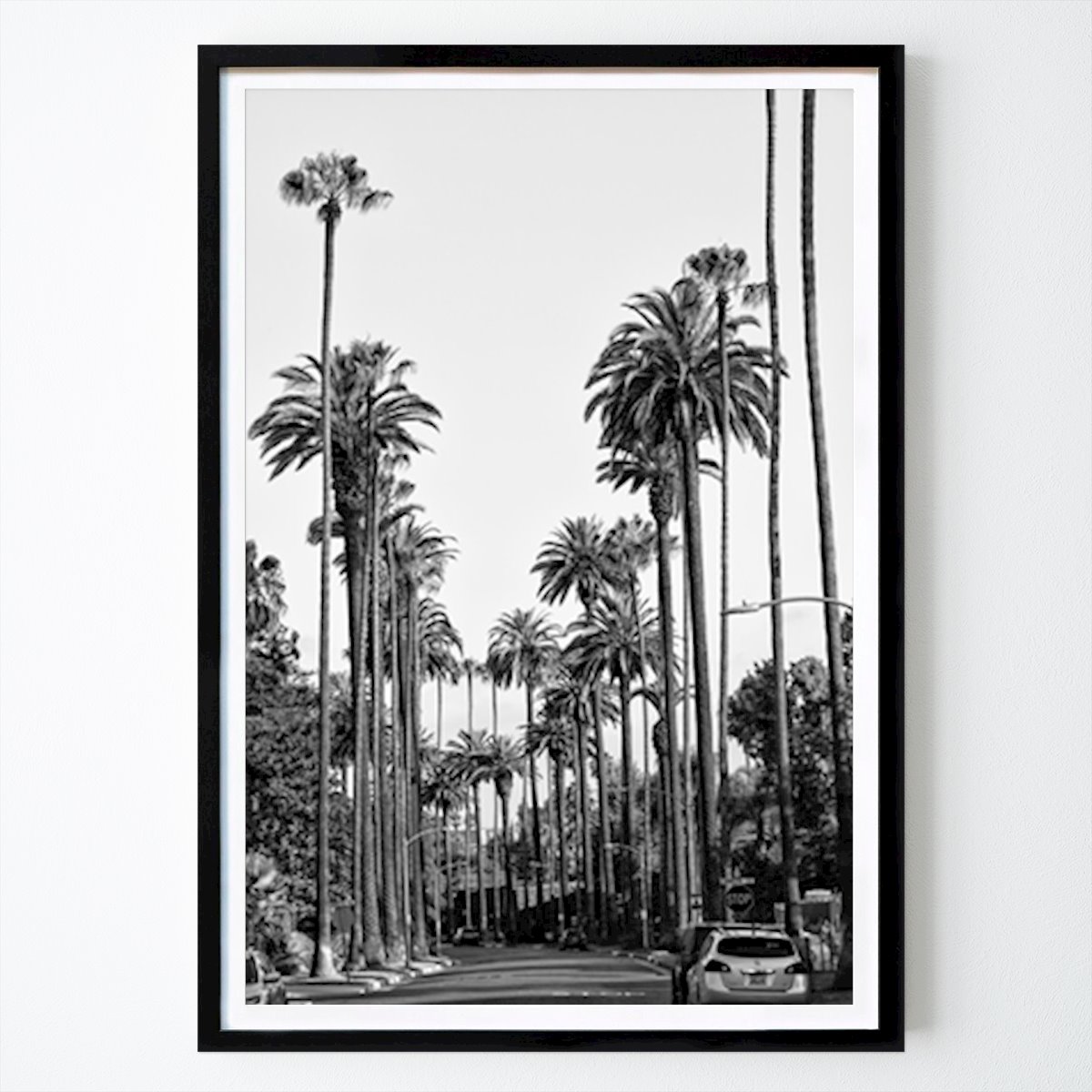 Retro & Vintage Póster: Centro de Los Ángeles de Philippe HUGONNARD