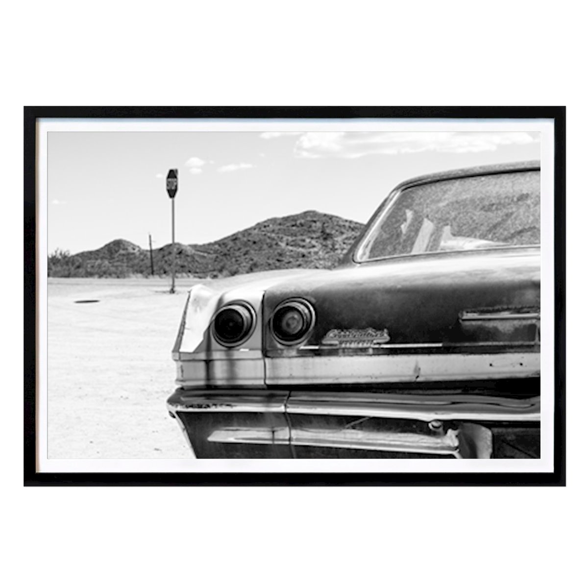 USA Poster: Route 66 Chevrolet von Philippe HUGONNARD