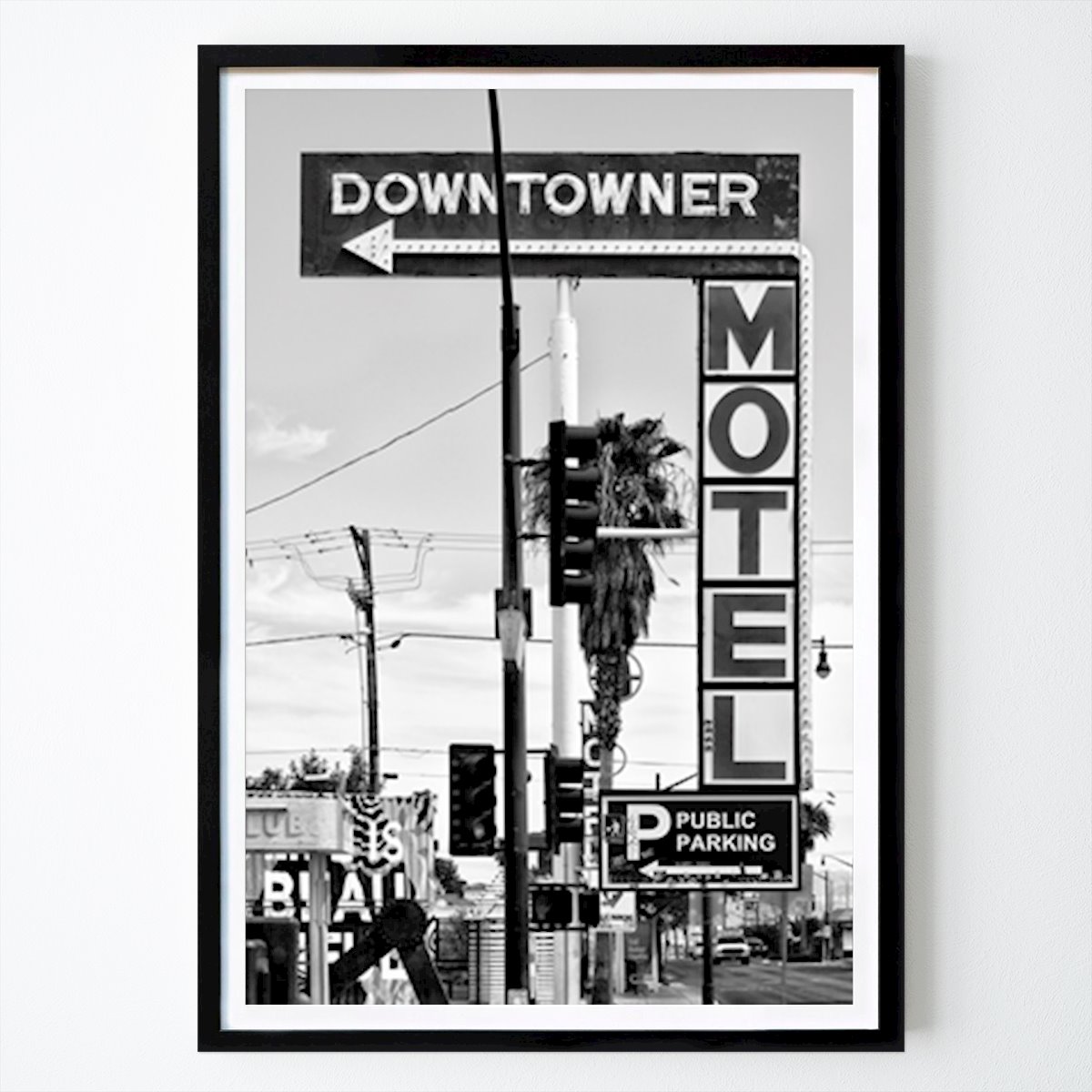 Byer & Steder Plakat: Downtowner Motel skilt av Philippe HUGONNARD