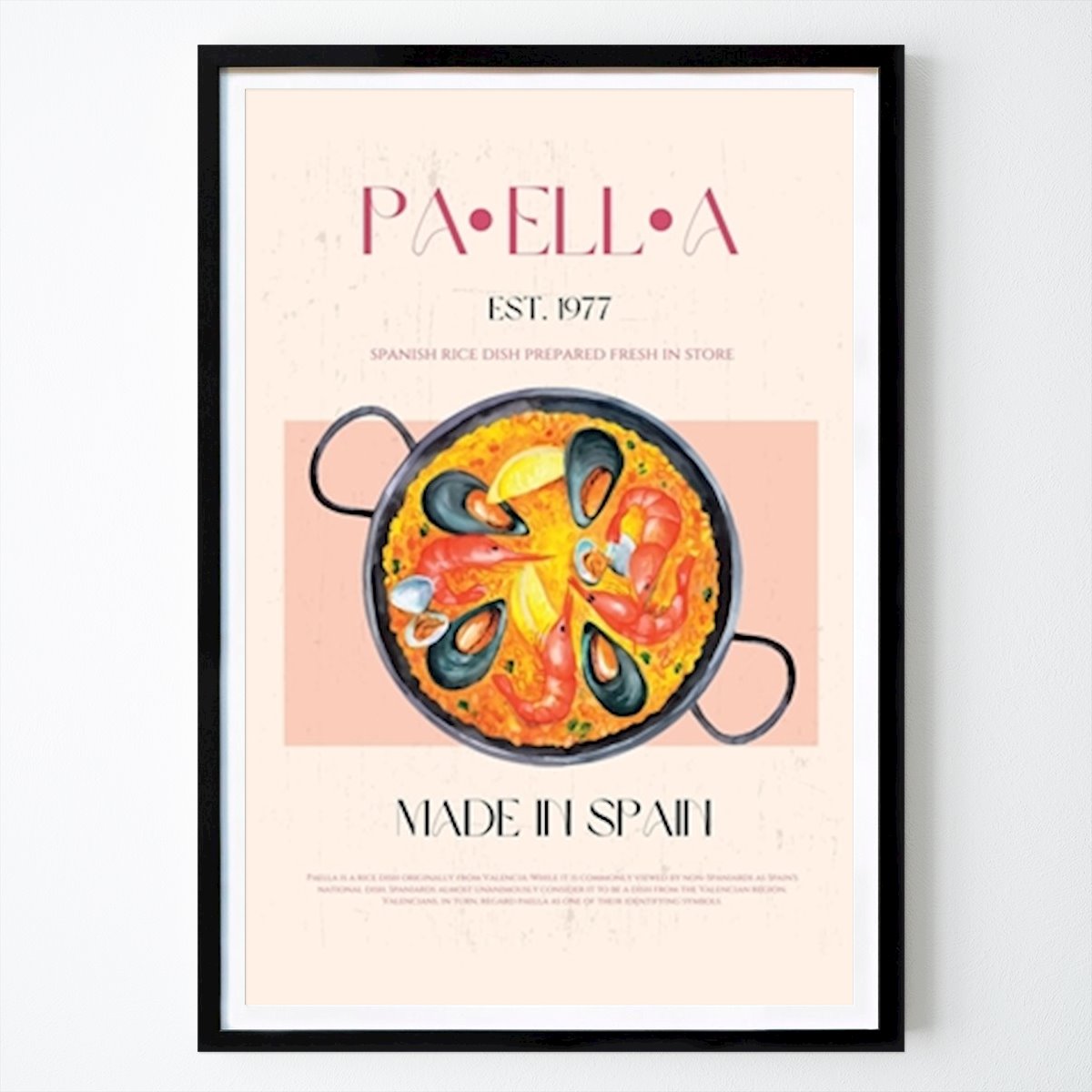 Cucine Poster: Paella prodotta in Spagna #2575547 di Nazma Khokhar