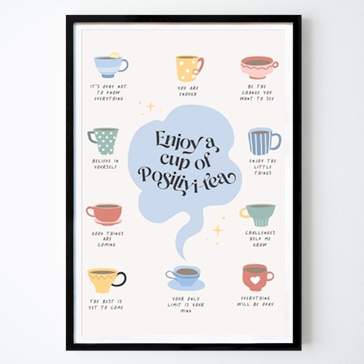 Kitchen Poster: Positivity tea by KsanaKalpa