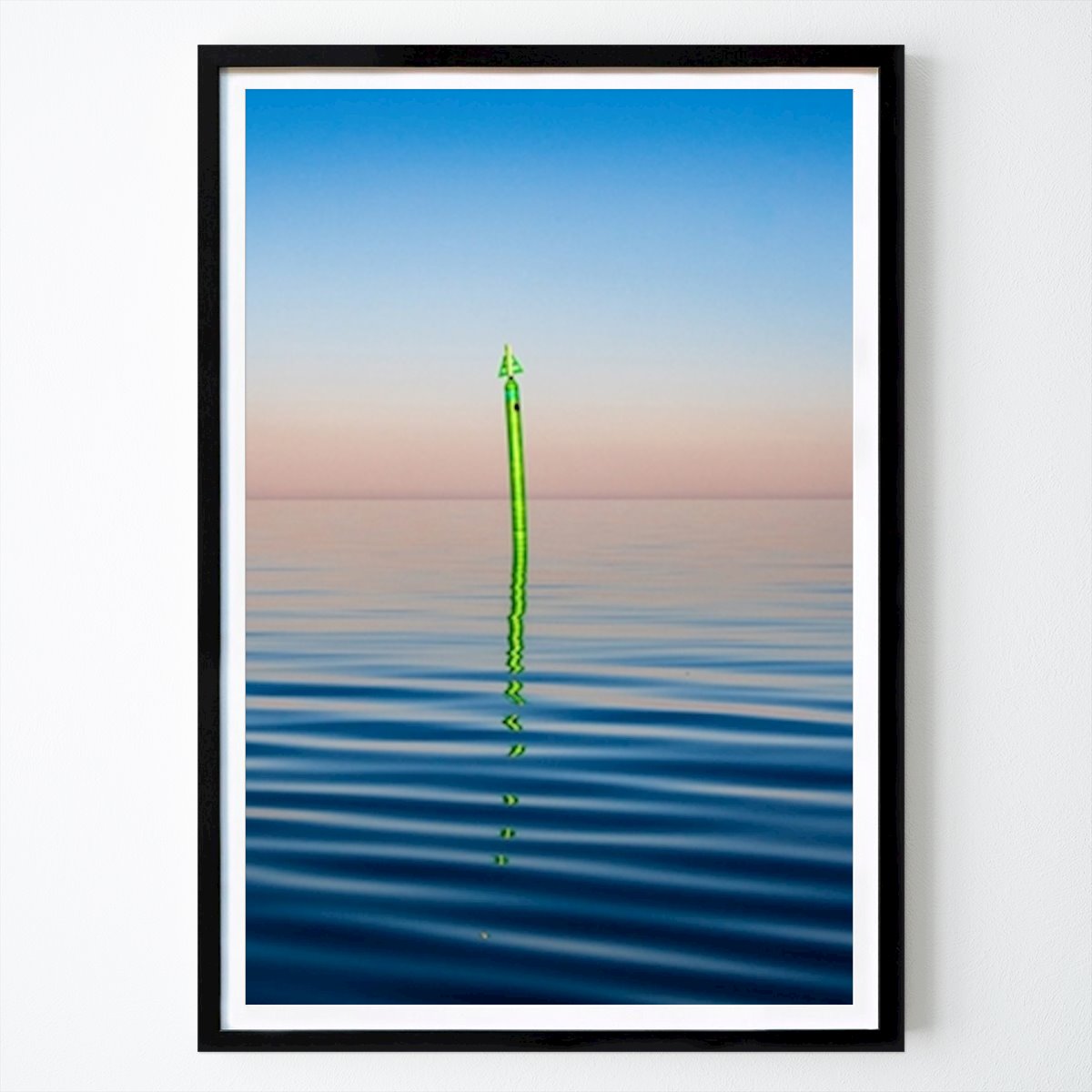 Natur Poster: Gröna pinnen och solnedgång II av Kristina S