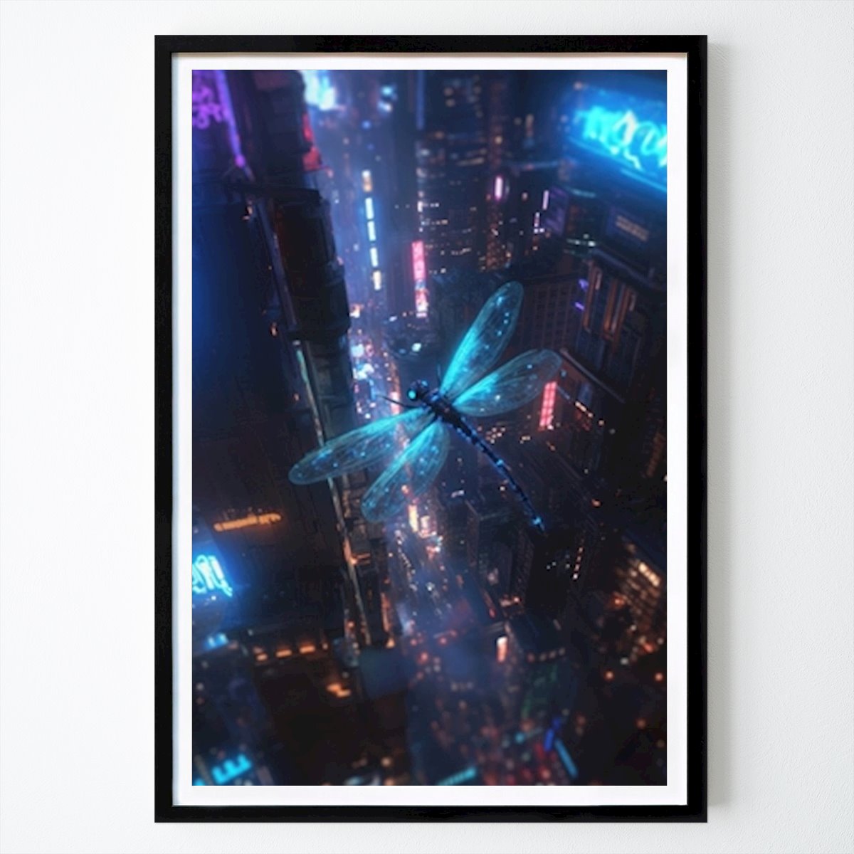 Byer & Steder Plakat: Neon Skies Guldsmed av AlphaXVZV