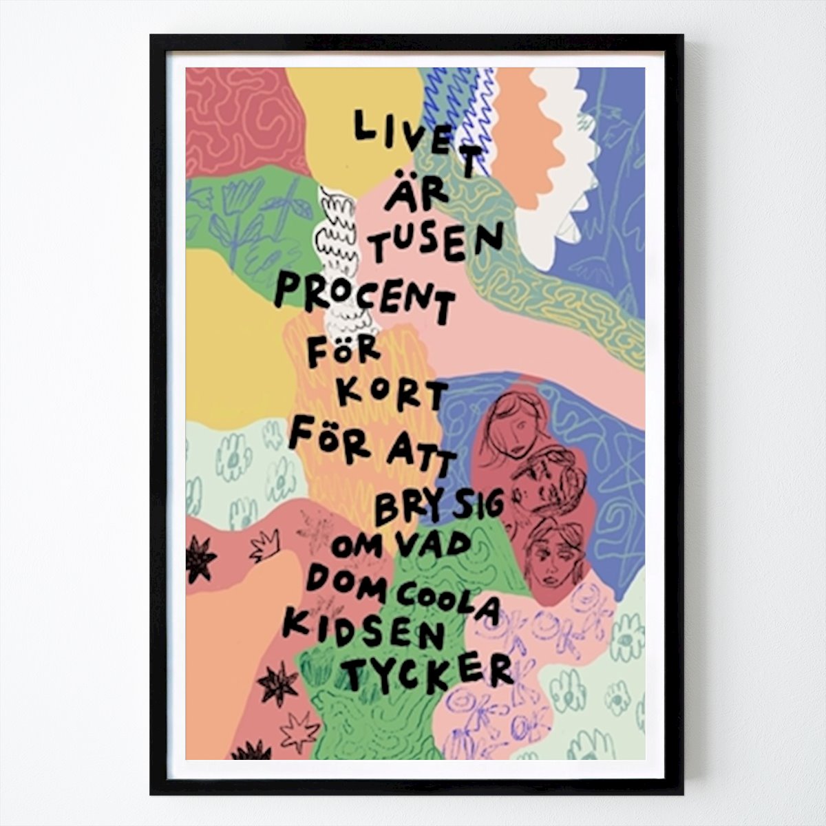Djur Poster: Vad dom coola kidsen tycker av Jessica Pleur