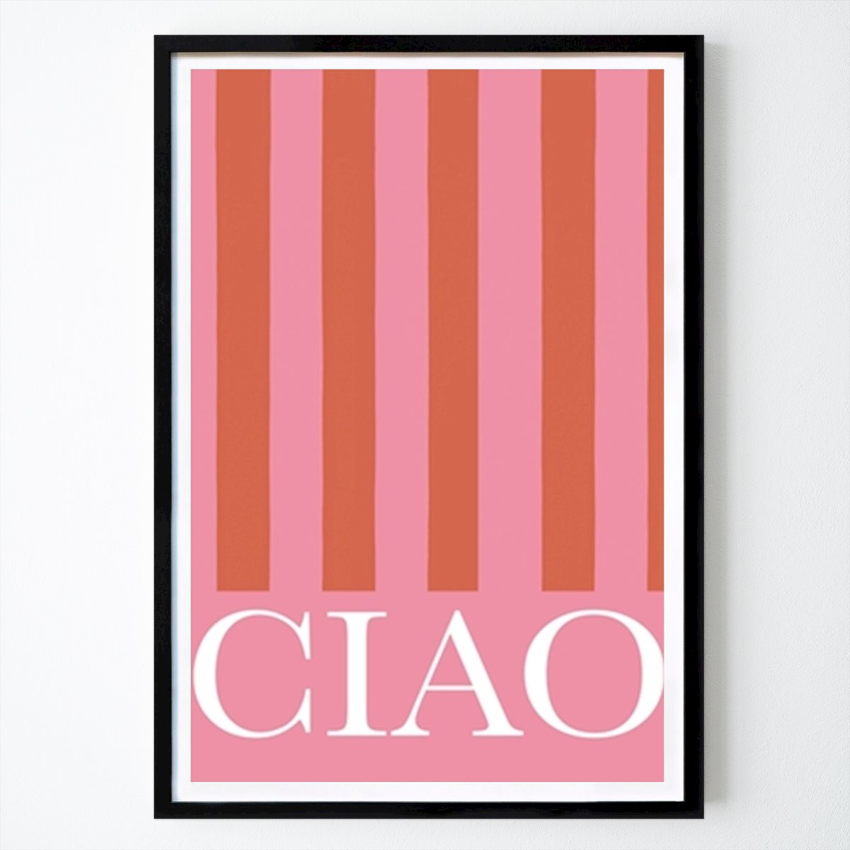Graphic Poster: Ciao Stripes by Grace Digital Art Co