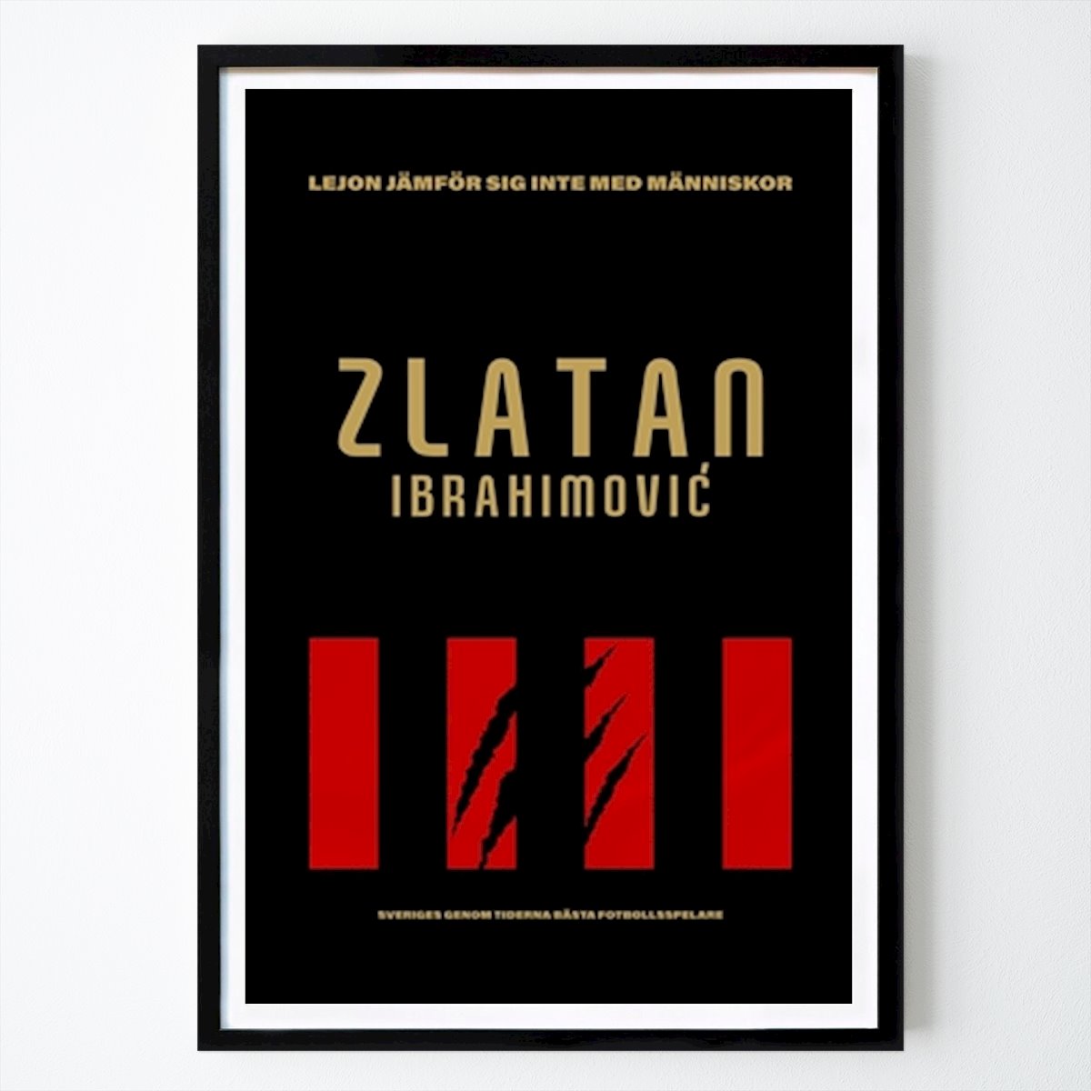 Fotboll Poster: Lejonet zlatan (2) av Jonas Henriksson