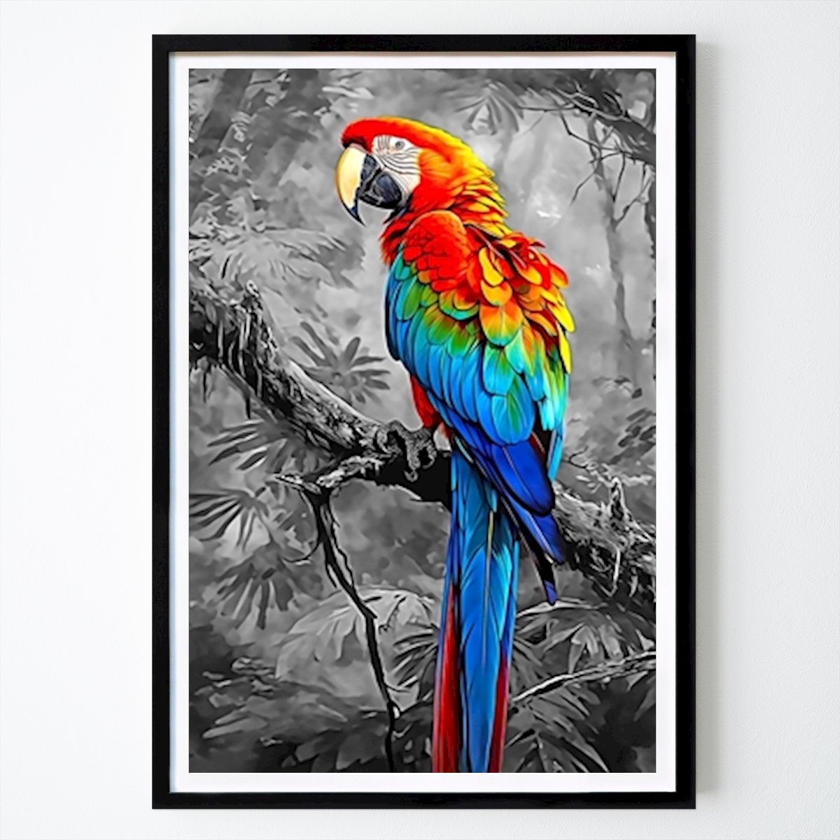 Tier Poster: Colorful Parrot von MAY