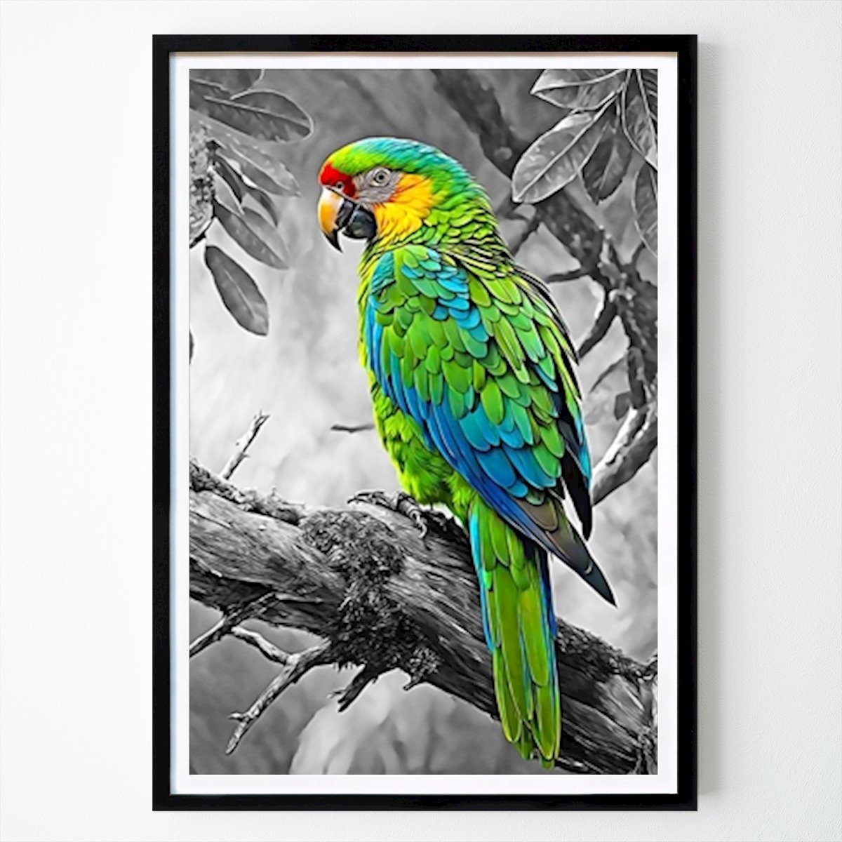 USA Poster: Green Parrot by MAY
