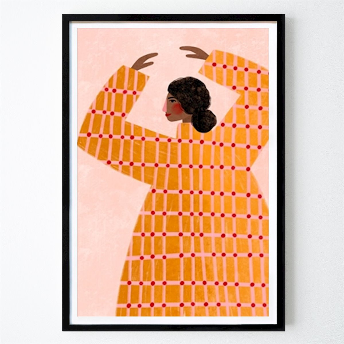 Illustration Poster: Rutig klänning flicka #2949446 av Bea Müller