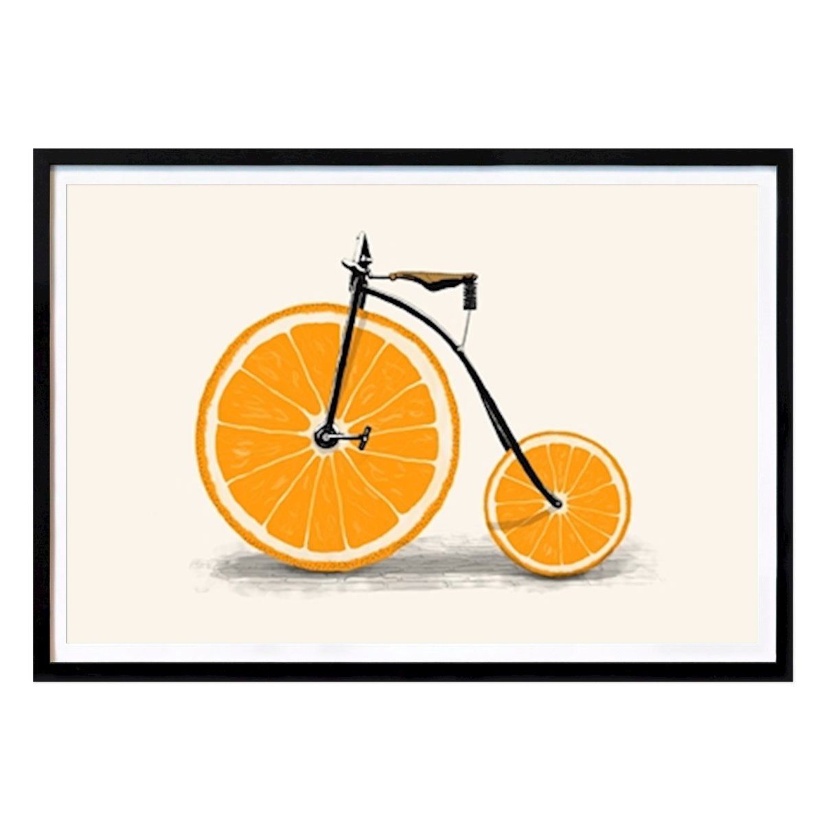 Retro & Vintage Plakat: Vitamin oransje sykkel #2489615 av Florent Bodart