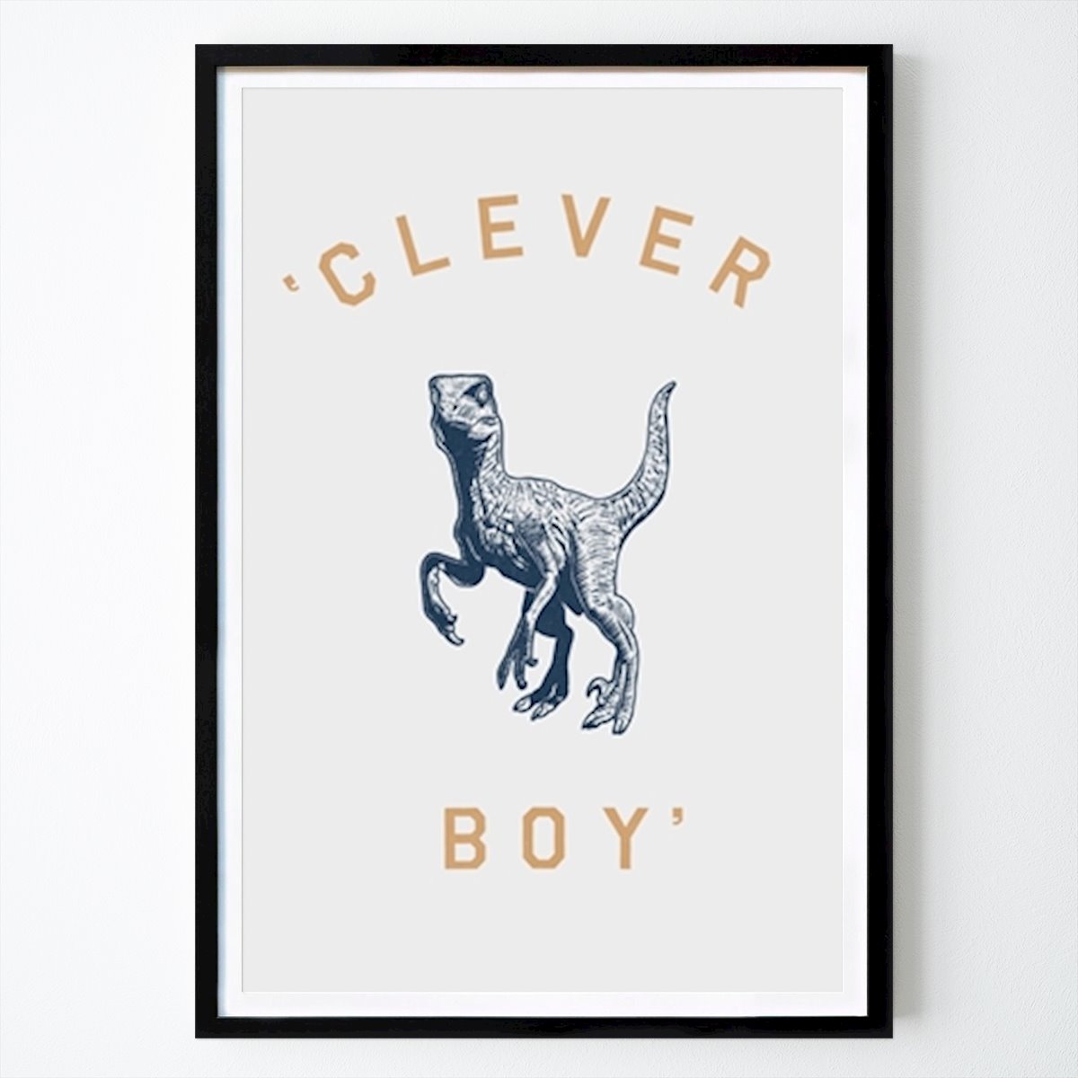 Kids Room Poster: Clever Boy Dinosaur #2489704 by Florent Bodart