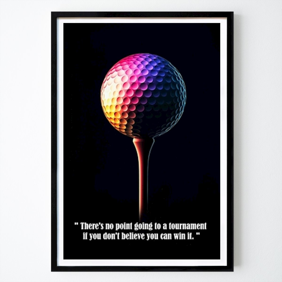 Citat & Tekst Plakat: Golf Ball Quotes av Adam Jack