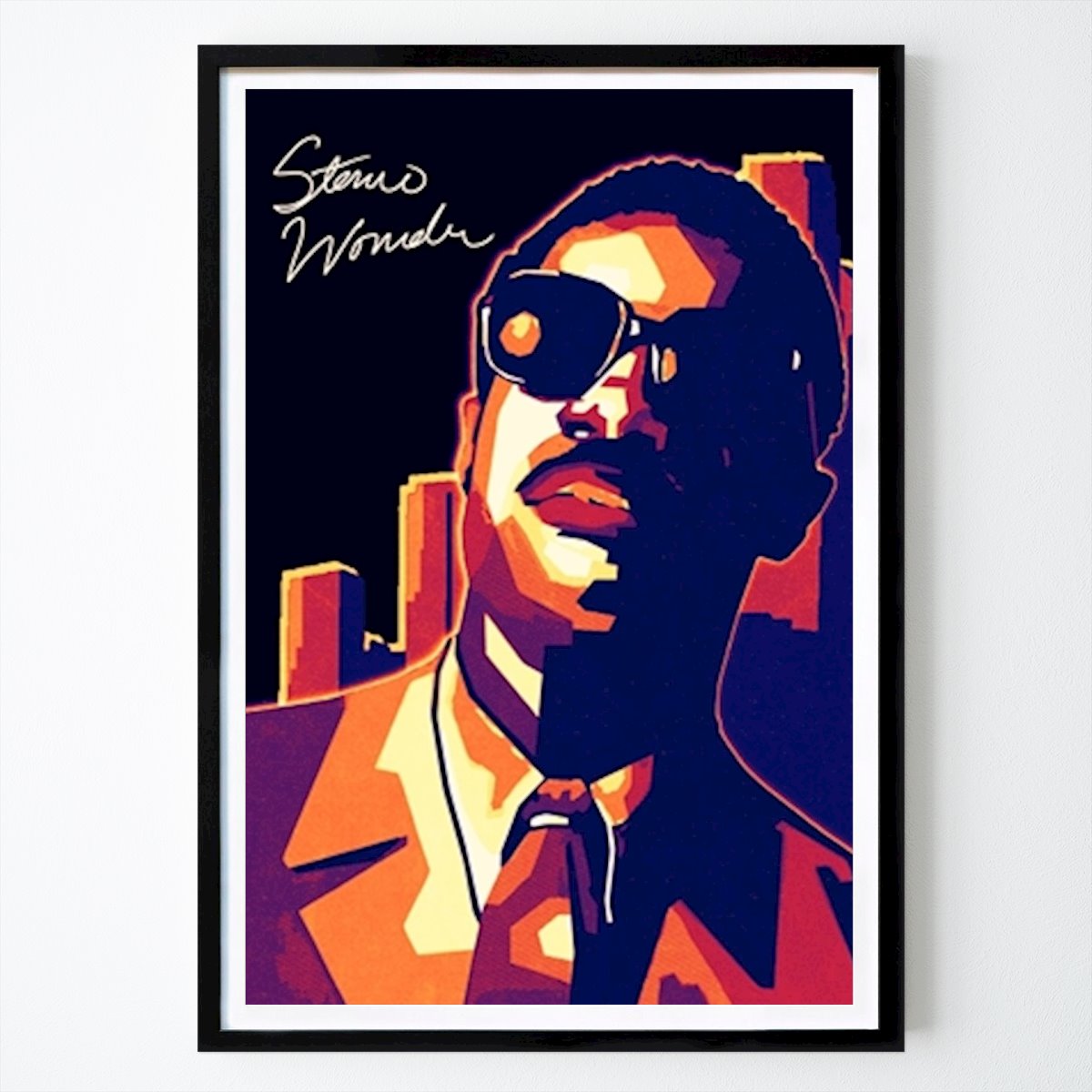 Retro & Vintage Poster: Stevie Wonder by Cup Break Art