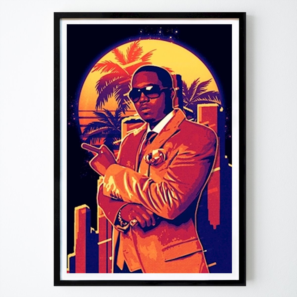 Retro & Vintage Poster: Nas Rapper by Cup Break Art