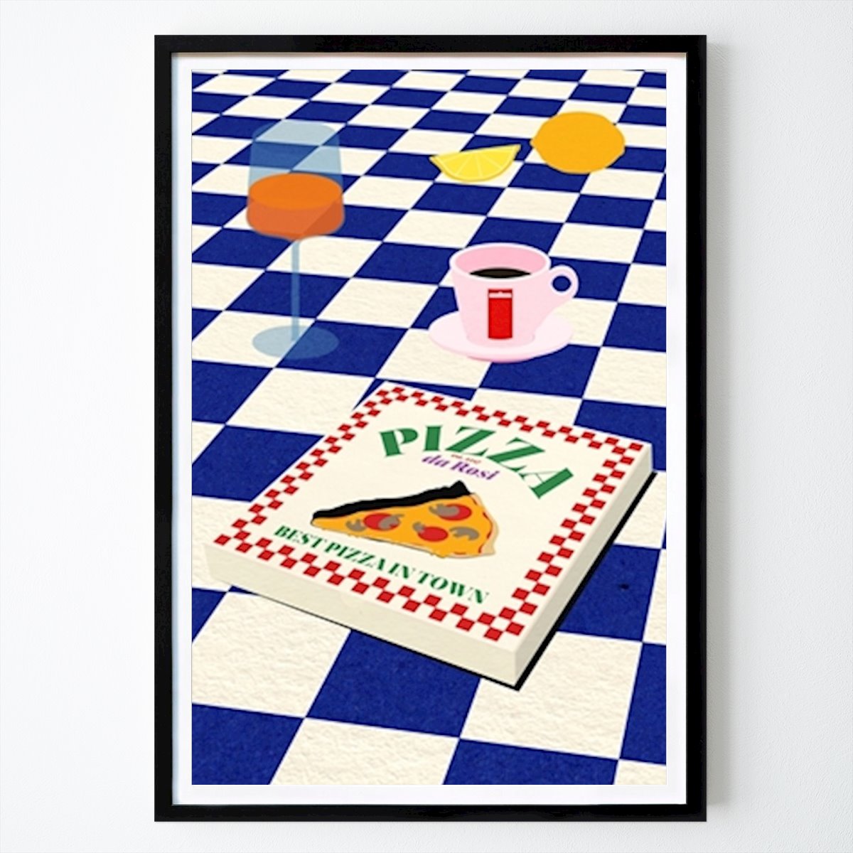 Italy Poster: The Italian Menu by Rosi Feist