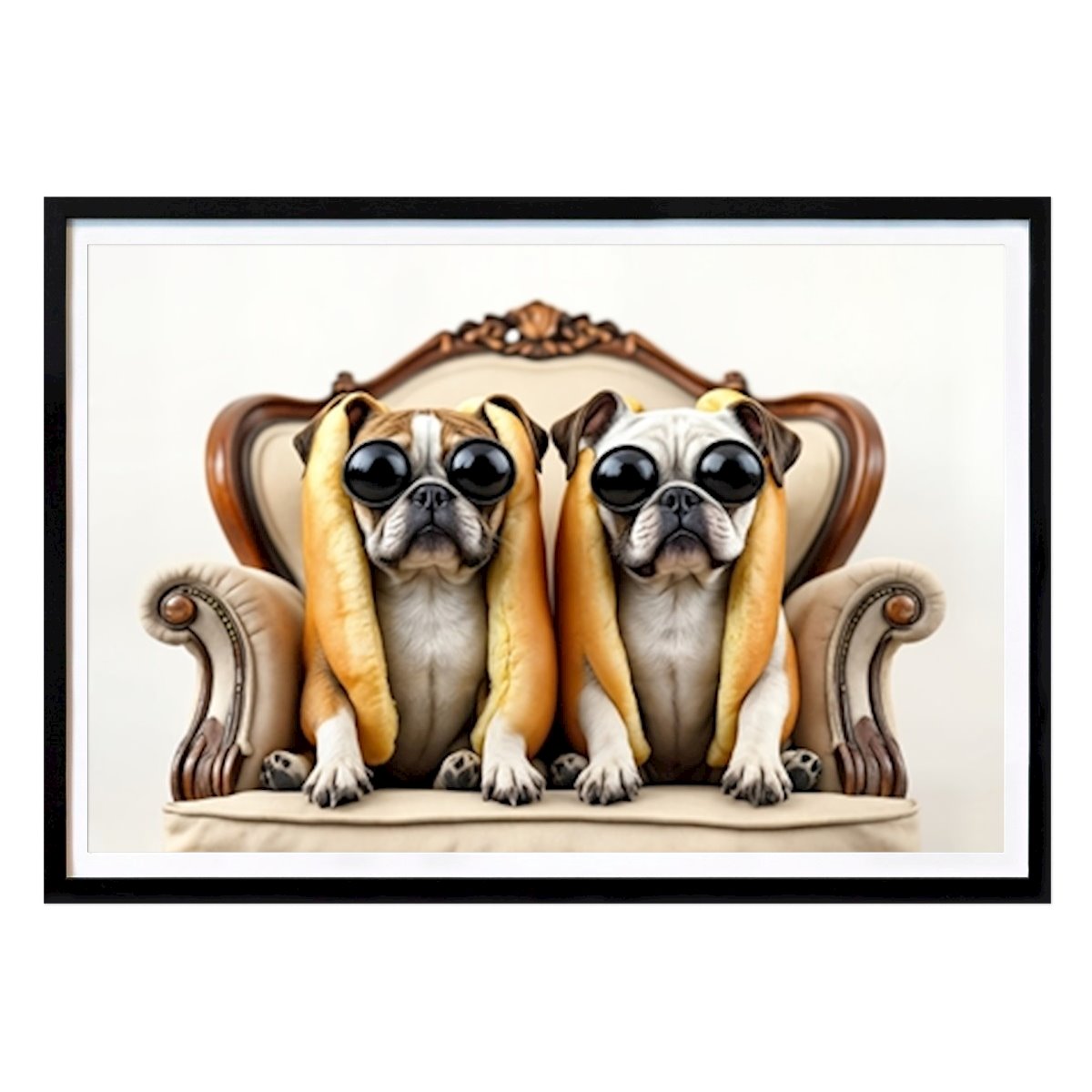 Retro & Vintage Poster: Majestic Hot Dog Dogs by Gila Imagines