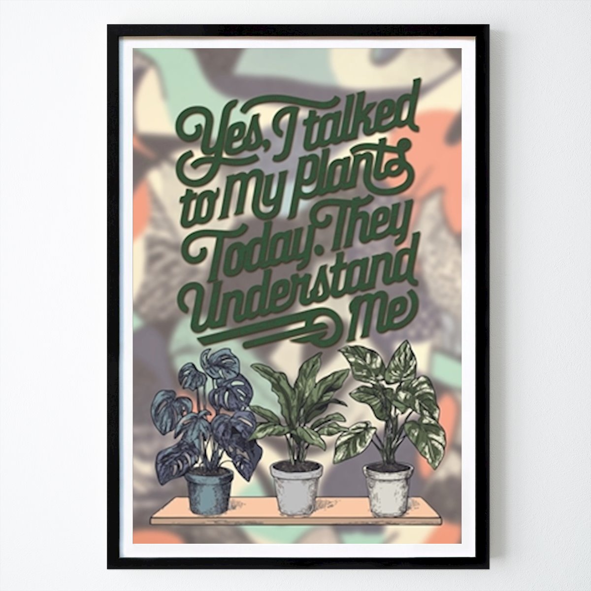 Sprüche Poster: Pflanzen als Therapeuten von Ella Joycraft