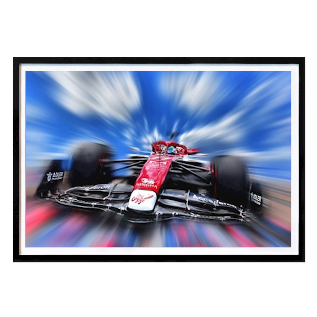 Formel 1 Plakat: Speeding Alfa Romeo F1 av DeVerviers
