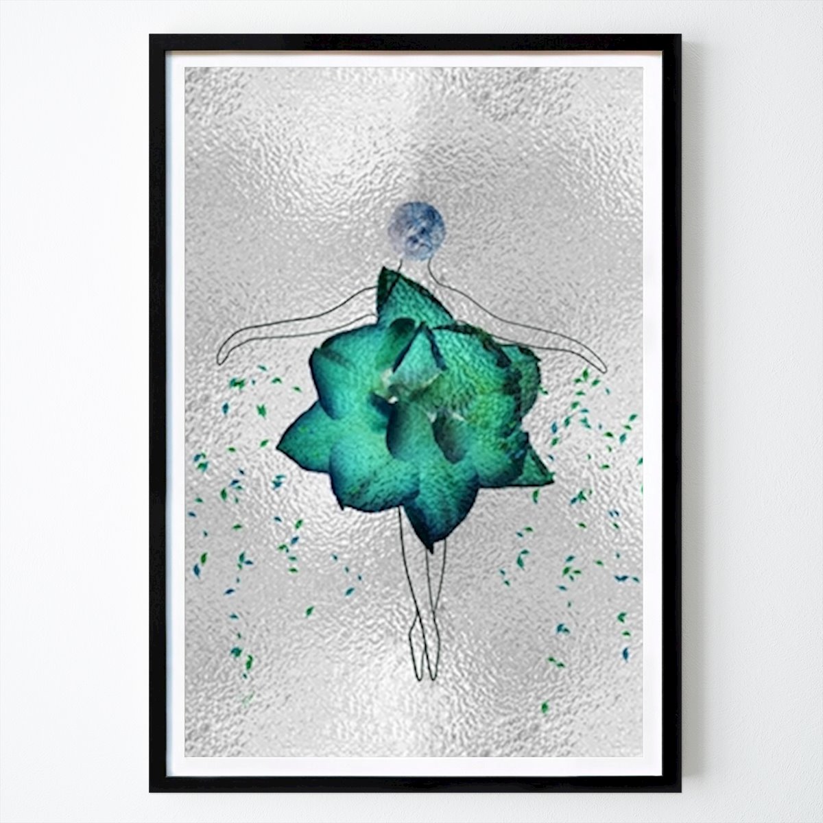 Valokuvataide Juliste: Ballerina Green Tulip glass tekijänä Sica Jessica Nilsson