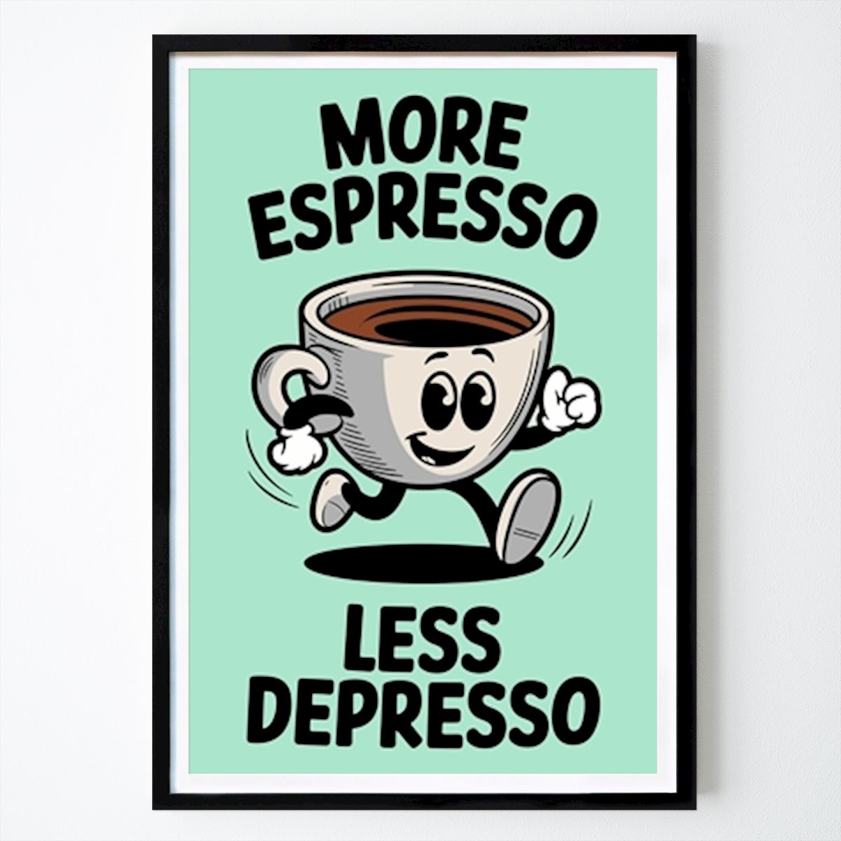 Illustration Poster: Mehr ausdrücken weniger depressiv von Mister 29