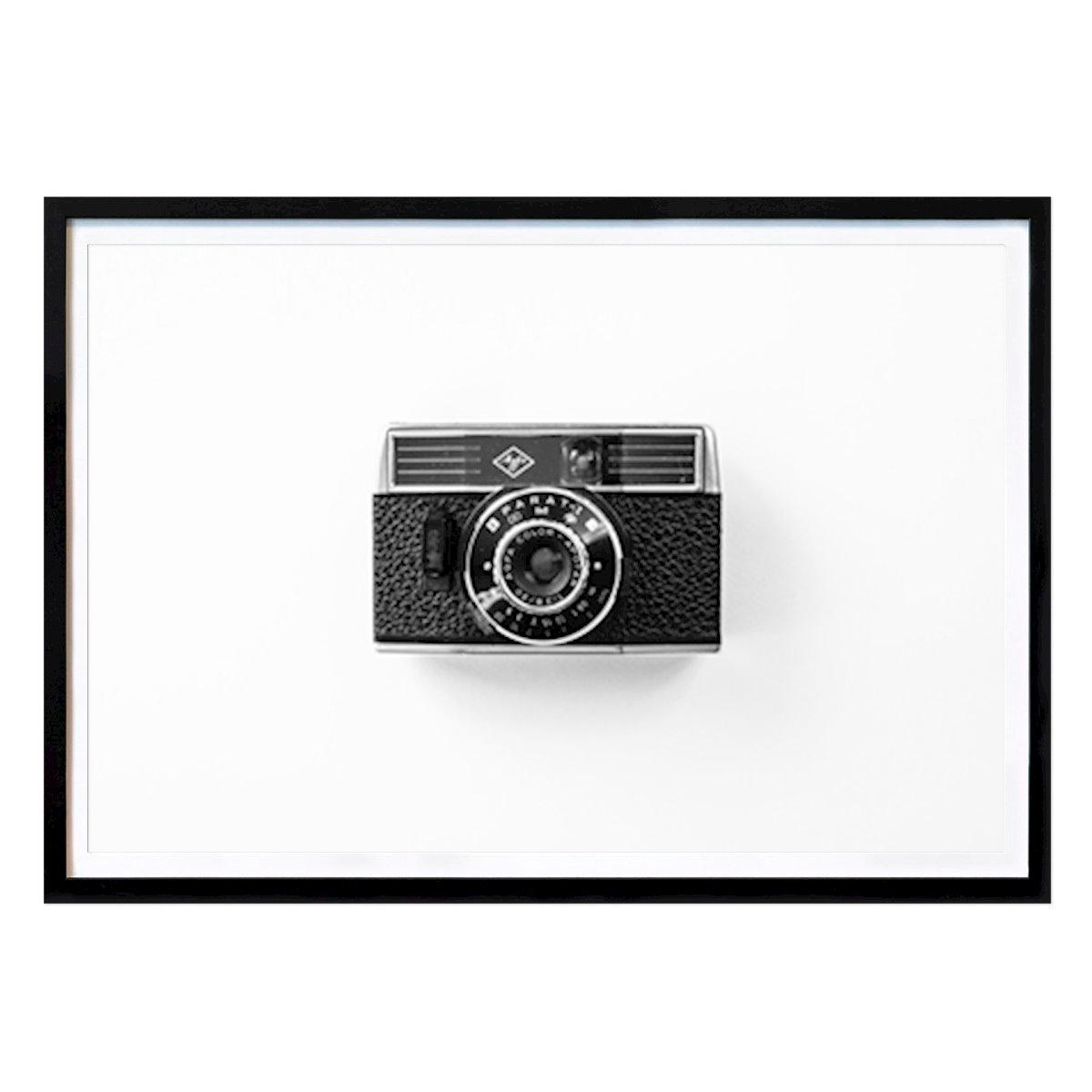 Black & White Poster: Vintage Agfa film camera by Christa Stroo