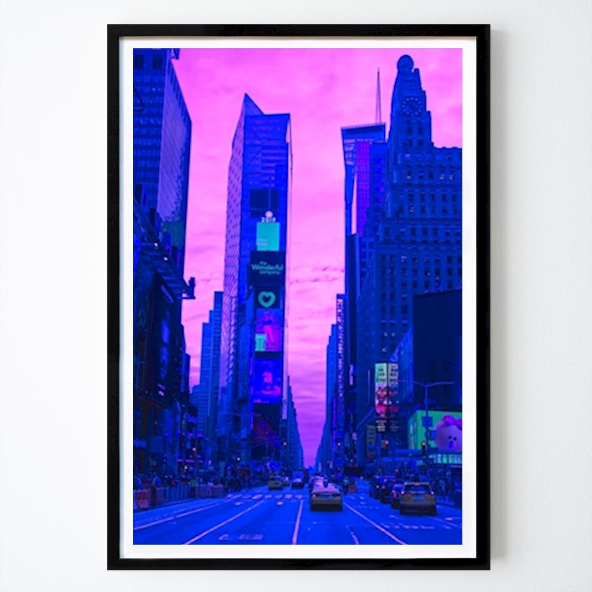 Natur Poster: Lila Skyline N.Y. von Palle Hasling Jakobsen