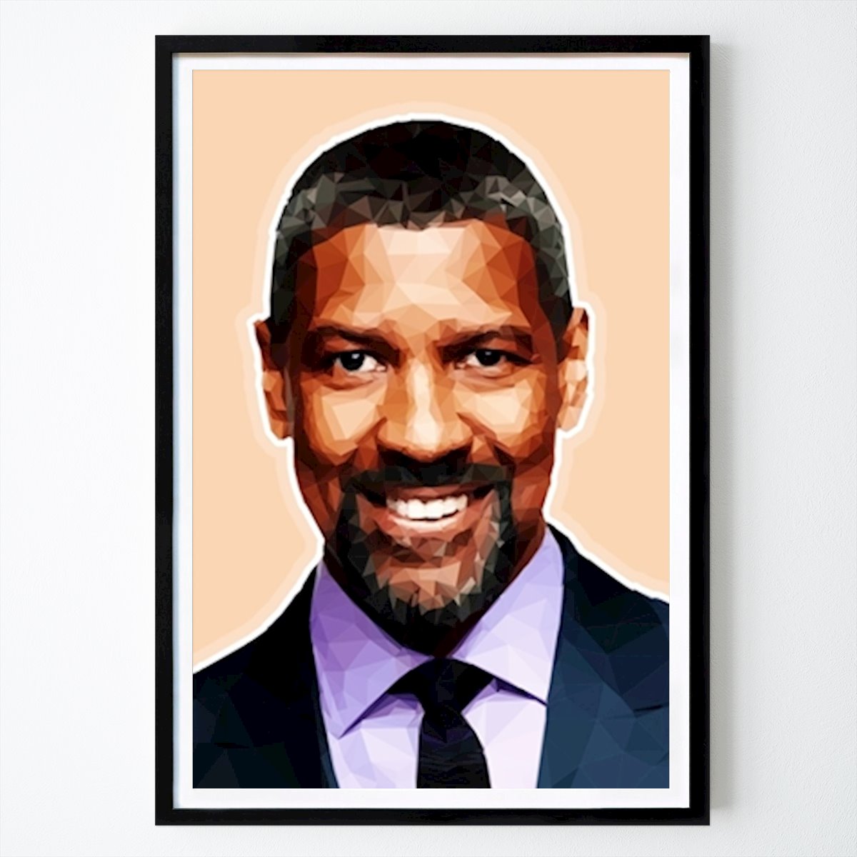 Pop Art Poster: Denzel Washington Porträt von Hothithuhang