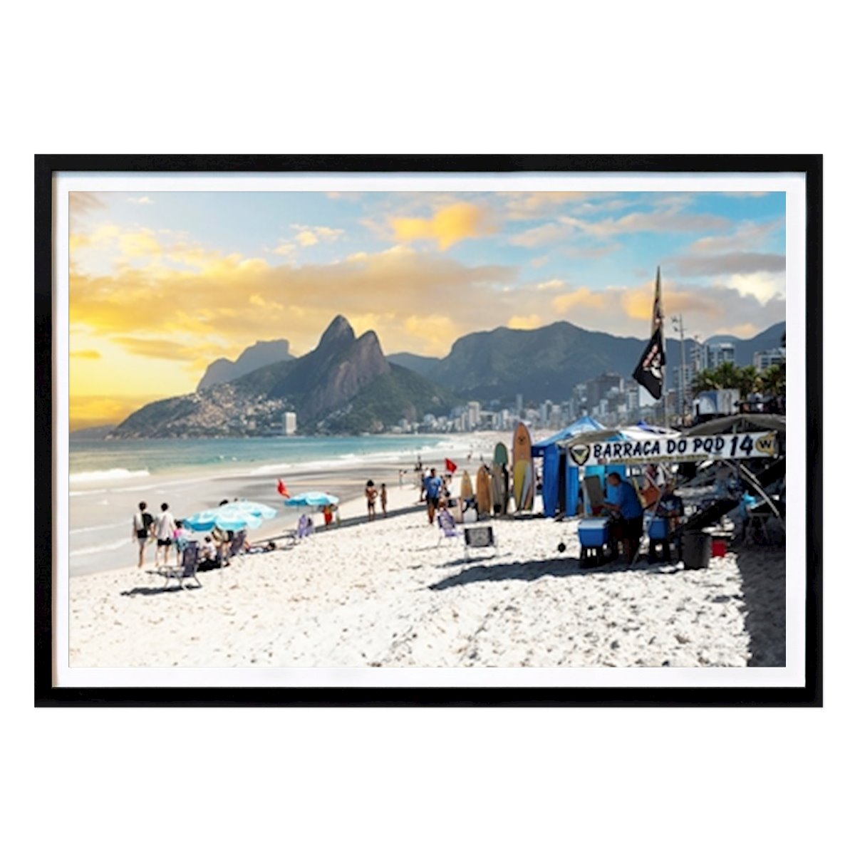 Nature Poster: Rio de Janeiro Sunset Beach by Philippe HUGONNARD