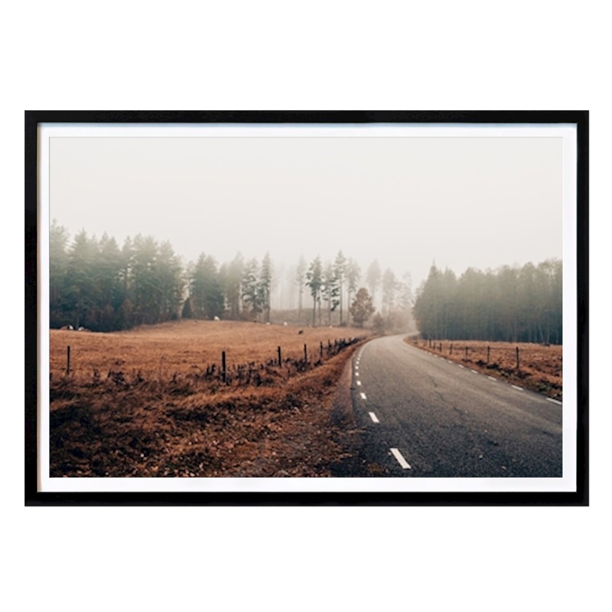 Natur Poster: Die Herbststraße von Adam Strandberg