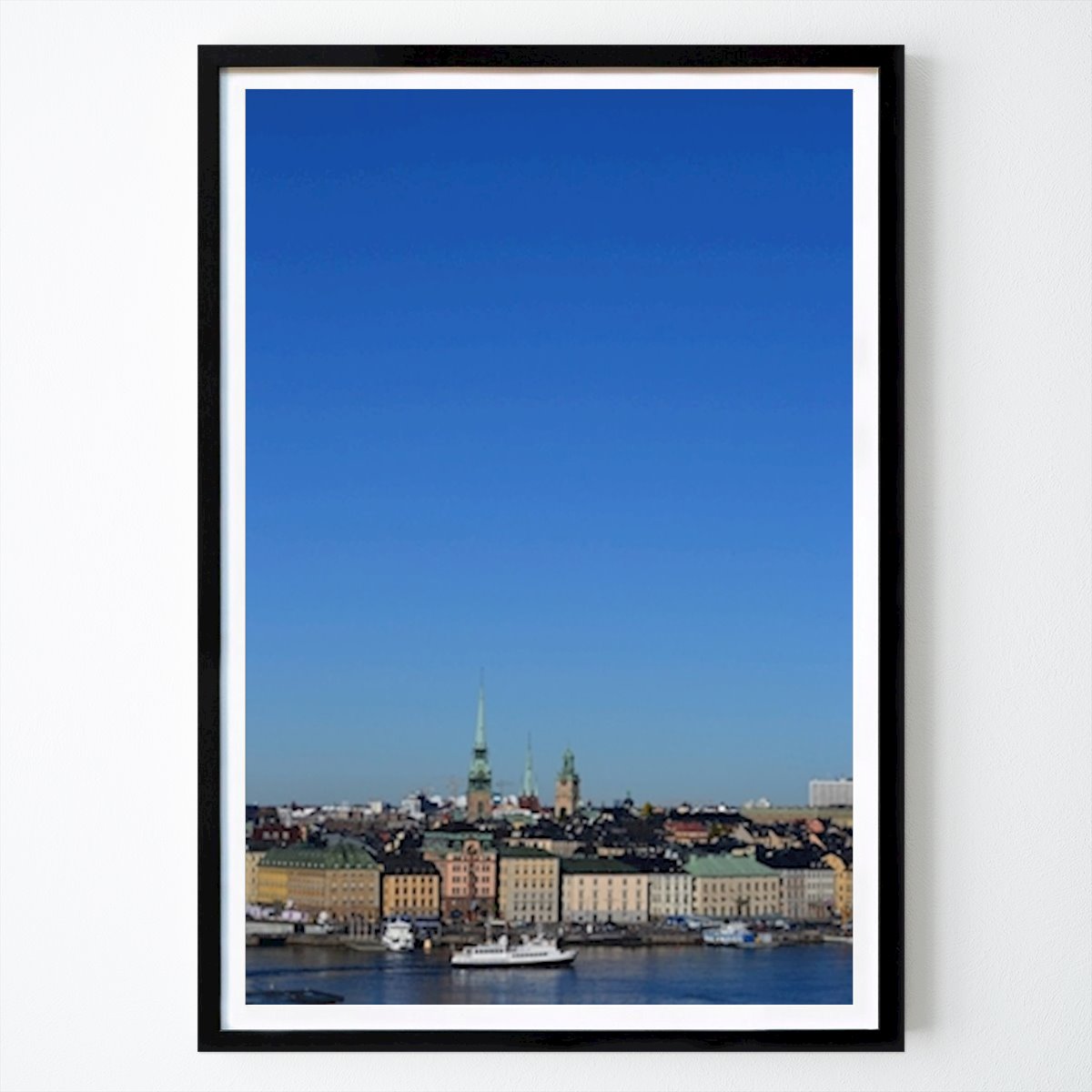 Stockholm Poster: Blauer Himmel über Stockholm von John Stefansson