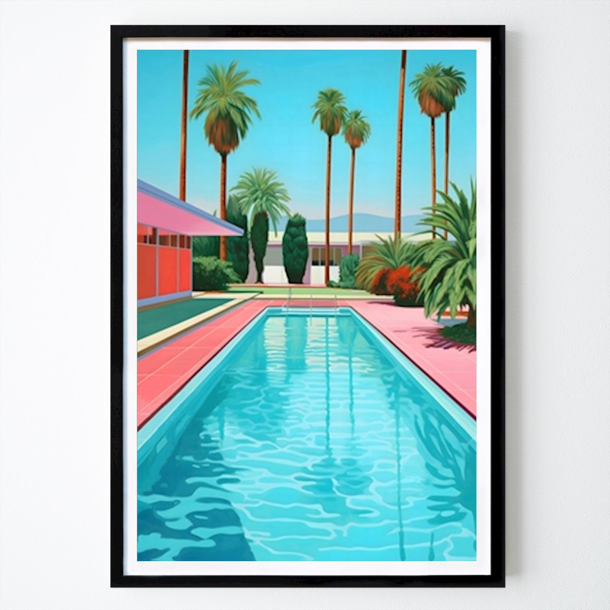 Pop Art Poster: Den kaliforniska poolen av ArteParfait
