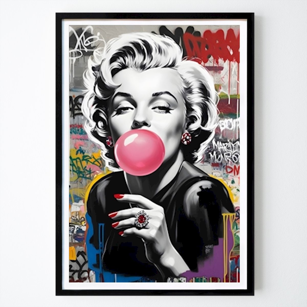 Pop Art Póster: Arte callejero de Marilyn Monroe de Herykurni13