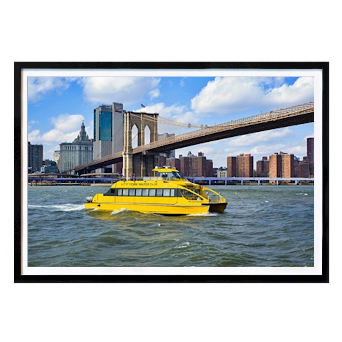 New York Poster: Yellow Taxi Boat In New York by Joerg GAMROTH