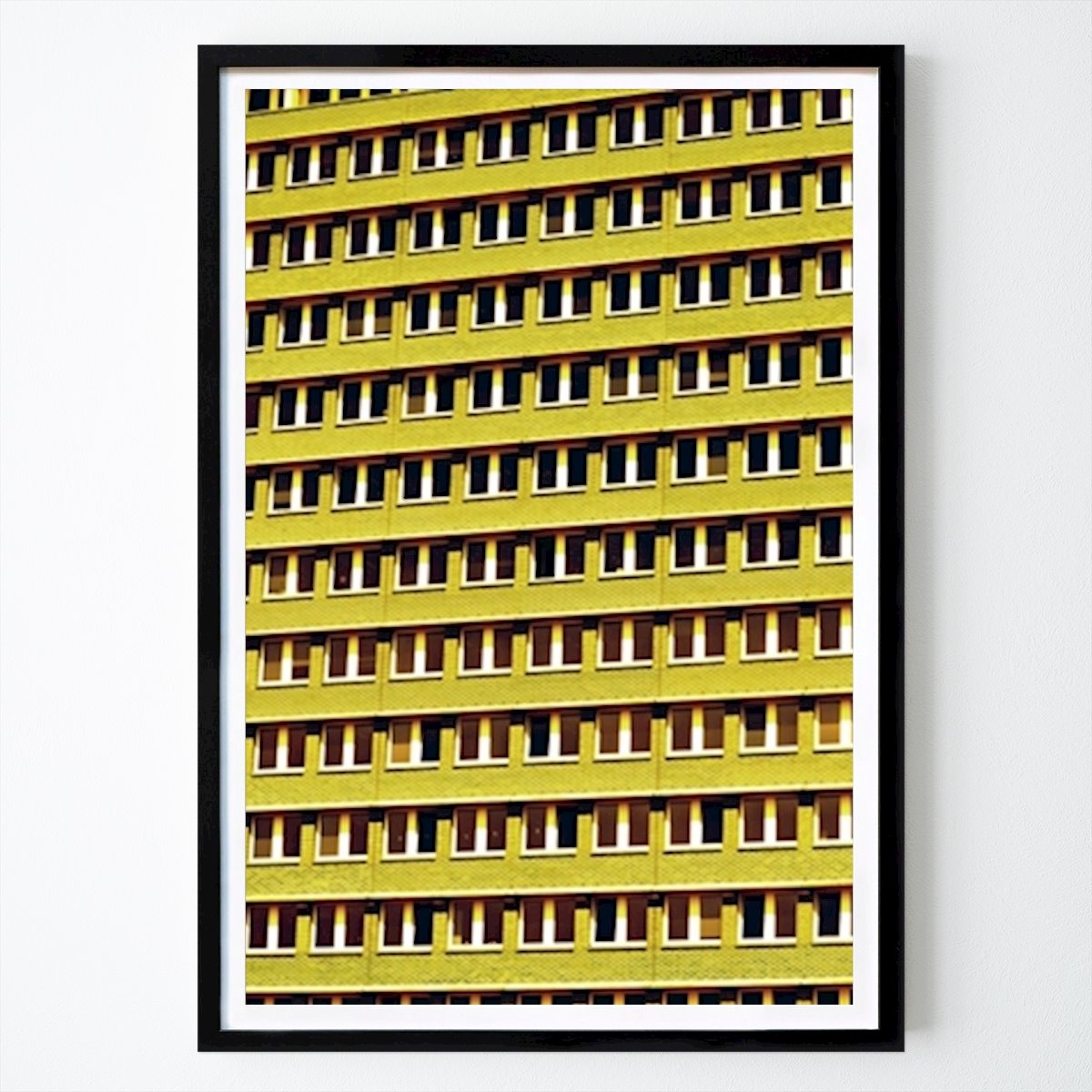 Architektur & Design Poster: Fenster in Gelb von Palle Hasling Jakobsen