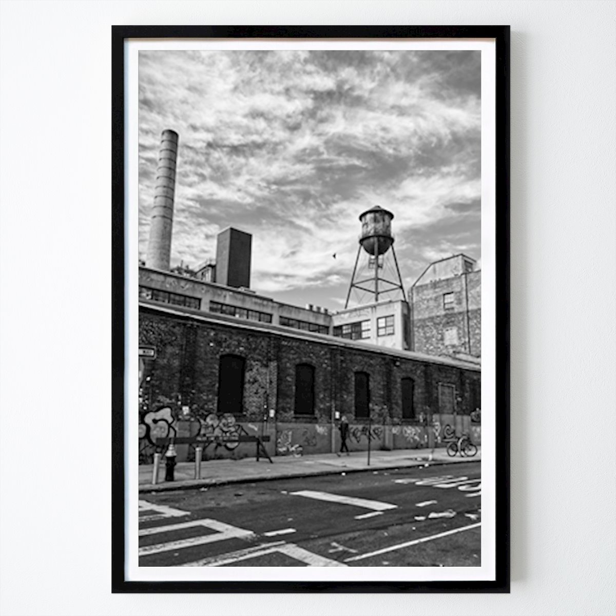 New York Poster: New Yorker Wasserturm von Palle Hasling Jakobsen