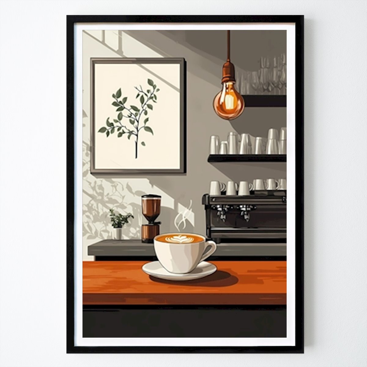 Küchen Poster: Modernes Café-Ambiente von David Godbehere