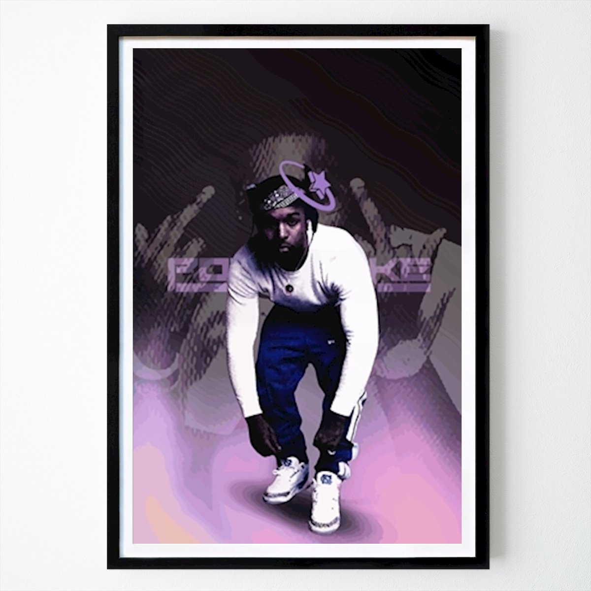 New York Poster: Rapper Music Artist 06 by Nueman