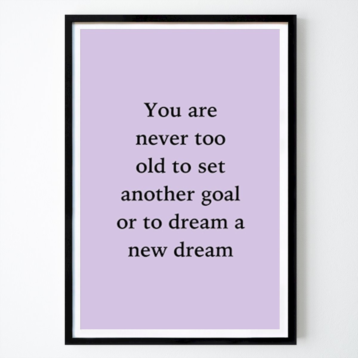 Art Poster: Motivation der Textkunst von Olla