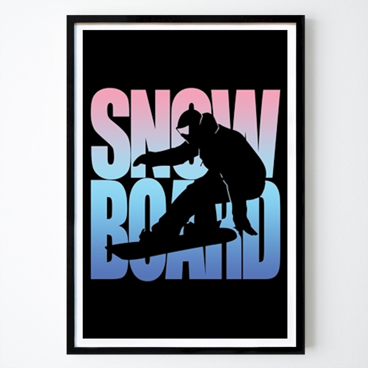 Wintersport Poster: Snowboard Cool Snowboarden von Daniel