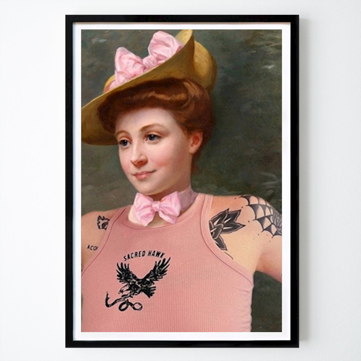 Pop Art Affiche: Dame tatouée par Bekir Ceylan