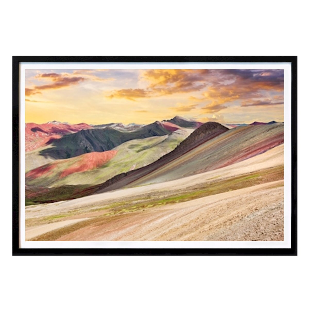 Natuur Poster: Palcoyo en zonsondergang van Philippe HUGONNARD