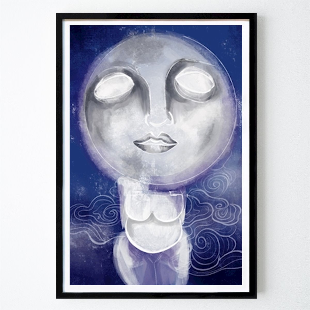 Lifestyle Poster: Die Mondgöttin / Mamma Mond von Sara-Lena Möllenkamp